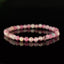 Bracelet Tourmaline Rose Claire Rubellite AA perles 5mm rondes facettées - Stimulation - Créativité - Amour