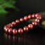 Bracelet Rubis Rouge perles 9mm rondes Myanmar AAA - Pensée positive - Entretien - Stabilité - #2
