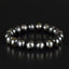 Bracelet Arfvedsonite perles 10mm rondes naturelles, Drainage Circulation Stimulation