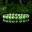 Bracelet Tsavorite Grenat Vert perles 9mm AA - Bijou unique #3 - Confiance en soi - Intuition - Vitalité