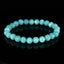 Bracelet Amazonite Bleue Glacée AAA perles 8mm rondes facettées - Amazonite de Glace , vertus de Stimulation - Communication - Mémoire