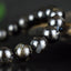 Bracelet Arfvedsonite perles 10mm rondes naturelles, Drainage Circulation Stimulation