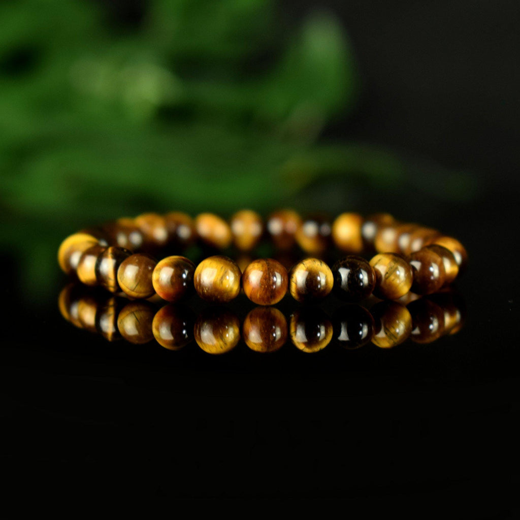 Bracelet Oeil du Tigre AAA perles rondes 6mm - Protection - Esprit pratique - Sociabilité - Réalisme