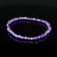 Bracelet Améthyste 4mm perles rondes facettées - Intégration - Calme spirituel - Guérison