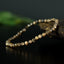 Bracelet Saphir Chocolat Etoilé doré 4mm perles rondes facettées AA - Richesse - Pouvoir - Santé