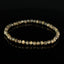 Bracelet Saphir Chocolat Etoilé doré 4mm perles rondes facettées AA - Richesse - Pouvoir - Santé