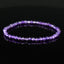 Bracelet Améthyste 4mm perles rondes facettées - Intégration - Calme spirituel - Guérison