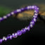 Bracelet Améthyste 4mm perles rondes facettées - Intégration - Calme spirituel - Guérison