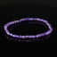 Bracelet Améthyste 4mm perles rondes facettées - Intégration - Calme spirituel - Guérison