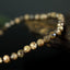 Bracelet Saphir Chocolat Etoilé doré 4mm perles rondes facettées AA - Richesse - Pouvoir - Santé