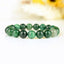 Jade Africain - Verdite - Budstone Bracelet 10mm perles rondes - Maitrise de soi - Harmonie - Régulateur