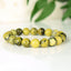 Lizardite Serpentine noble AA Bracelet 10mm perles rondes - Réconfort - Circulation - Edification