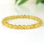 Bracelet Apatite Jaune 6mm perles rondes AA - Guérison - Equilibre spirituel