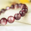 RARE Bracelet Lépidolite Violette perles 10mm rondes AAA avec reflets - Accomplissement - Sécurité - Instinct