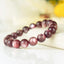 RARE Bracelet Lépidolite Violette perles 10mm rondes AAA avec reflets - Accomplissement - Sécurité - Instinct
