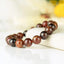 Bracelet Grenat Orange Spessartite AA perles rondes 10mm - Fortification - Stimulation - Eclat