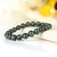 Bracelet Cyanite Verte Disthène Vert perles 8mm rondes naturelles - Libération - Circulation - Apaisement