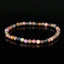 Bracelet Saphir Multicolore 4mm perles rondes facettées naturelles - Pensée positive - Entretien - Stabilité