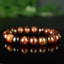 Bracelet Grenat Orange Spessartite AA perles rondes 10mm - Fortification - Stimulation - Eclat