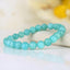 Bracelet Amazonite Bleue perles 8mm rondes grade AAA - Stimulation - Communication - Mémoire