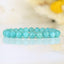 Bracelet Amazonite Bleue perles 8mm rondes grade AAA - Stimulation - Communication - Mémoire