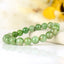 Bracelet Tsavorite Grenat Vert perles 9mm AA - Bijou unique #1 - Confiance en soi - Intuition - Vitalité