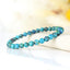 Bracelet Chrysocolle 6mm perles rondes AAA , Communication - Relaxation - Absorption