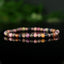 Bracelet Saphir Multicolore 4mm perles rondes facettées naturelles - Pensée positive - Entretien - Stabilité