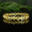 Bracelet Quartz Rutile doré 10mm perles rondes AAA