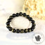 Bracelet Obsidienne dorée iridescente AAA perles rondes 10mm