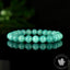 Bracelet Amazonite Bleue perles 8mm rondes grade AAA - Stimulation - Communication - Mémoire