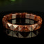 Bracelet Grenat Hessonite naturel perles 10mm x 10mm - Clarté – Confiance – Vitalité - Bijou unique #3