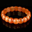 Bracelet Cornaline perles 14mm x 12mm AAA - Confiance - Réchauffement - Energie - Bijou unique #2