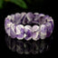 Améthyste Chevron Bracelet perles facettées 20mm x 10mm grade AAA - Bijou unique #1