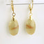 Boucles Oreilles Saphir Jaune – Richesse - Pouvoir - Santé – Bijou Élégant Minimaliste – Gemstone Drop Earrings #40