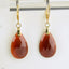 Boucles Oreilles Grenat Hessonite AA – Clarté – Confiance – Vitalité – Bijou Élégant Minimaliste – Gemstone Drop Earrings #42