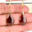 Boucles Oreilles Grenat Hessonite AA – Clarté – Confiance – Vitalité – Bijou Élégant Minimaliste – Gemstone Drop Earrings #42