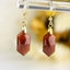 Boucles Oreilles Grenat Hessonite AA – Clarté – Confiance – Vitalité – Bijou Élégant Minimaliste – Gemstone Drop Earrings #44