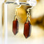 Boucles Oreilles Grenat Hessonite AA – Clarté – Confiance – Vitalité – Bijou Élégant Minimaliste – Gemstone Drop Earrings #44