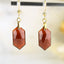 Boucles Oreilles Grenat Hessonite AA – Clarté – Confiance – Vitalité – Bijou Élégant Minimaliste – Gemstone Drop Earrings #44
