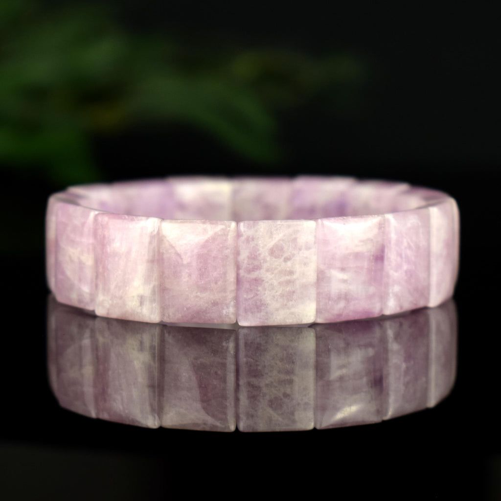 Bracelet Kunzite AAA - Amour - Soutien - Compréhension - perles 16mm x 11.5mm - Bijou unique #2