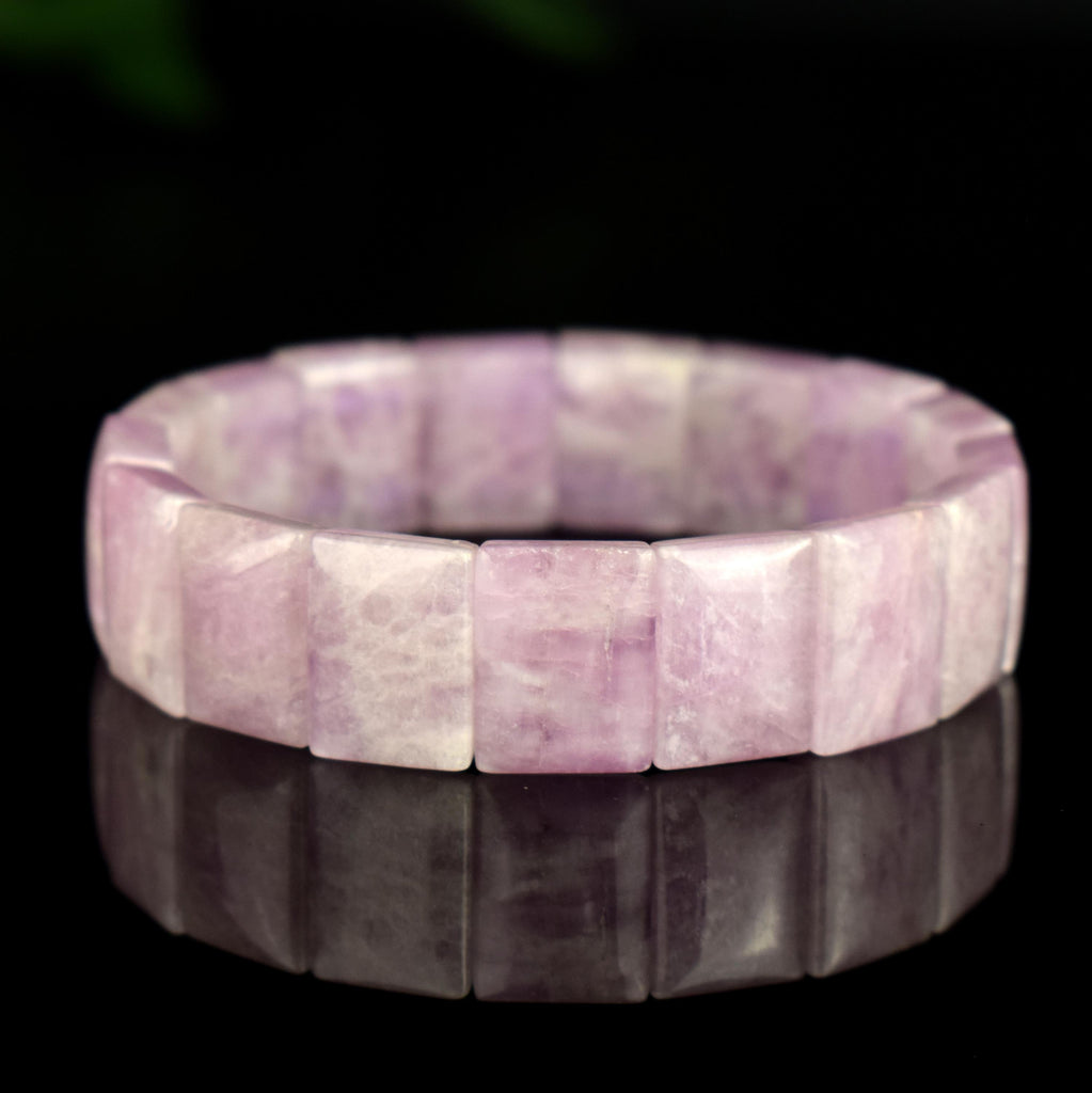 Bracelet Kunzite AAA - Amour - Soutien - Compréhension - perles 16mm x 11.5mm - Bijou unique #2
