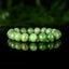 Bracelet Tsavorite Grenat Vert perles 9mm AA - Bijou unique #1 - Confiance en soi - Intuition - Vitalité