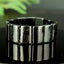Bracelet Jade foncé perles 23mm x 15mm naturelles AAA Nephrite - Stabilité - Instinct - Longévité #1