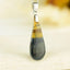 Pendentif Oeil de Faucon 10carats - 31mm x 11mm cabochon unique en pierre naturelle #691