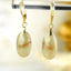 Boucles Oreilles Saphir Jaune – Richesse - Pouvoir - Santé – Bijou Élégant Minimaliste – Gemstone Drop Earrings #40