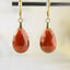 Boucles Oreilles Grenat Hessonite AAA – Clarté – Confiance – Vitalité – Bijou Élégant Minimaliste – Gemstone Drop Earrings #42