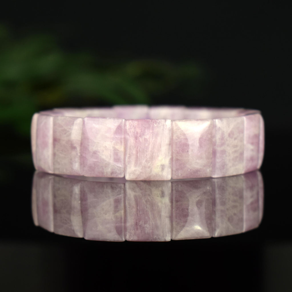 Bracelet Kunzite AAA - Amour - Soutien - Compréhension - perles 16mm x 11.5mm - Bijou unique #2
