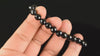 Bracelet Tourmaline noire perles 8mm rondes facettées - Ancrage - Protection - Réalignement