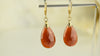 Boucles Oreilles Grenat Hessonite AA – Clarté – Confiance – Vitalité – Bijou Élégant Minimaliste – Gemstone Drop Earrings #42